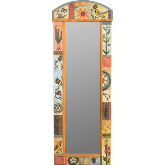 Wardrobe Mirror-Contemporary Floral