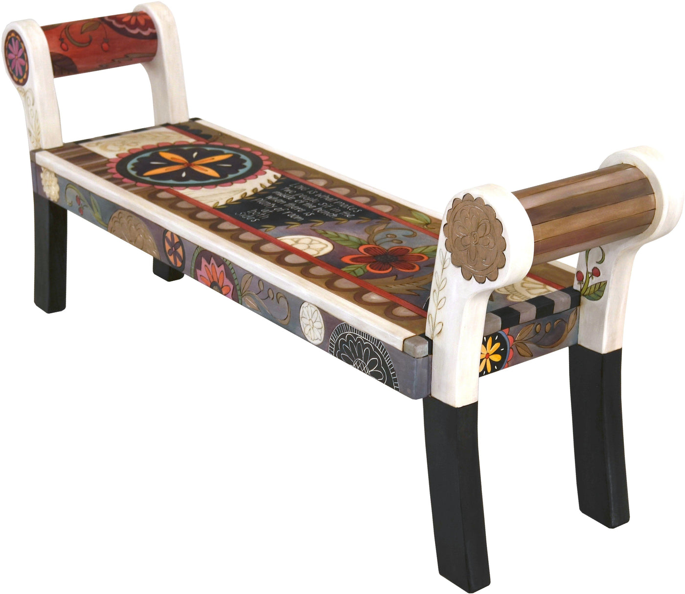 Rolled Arm Bench-Sit in the Middle