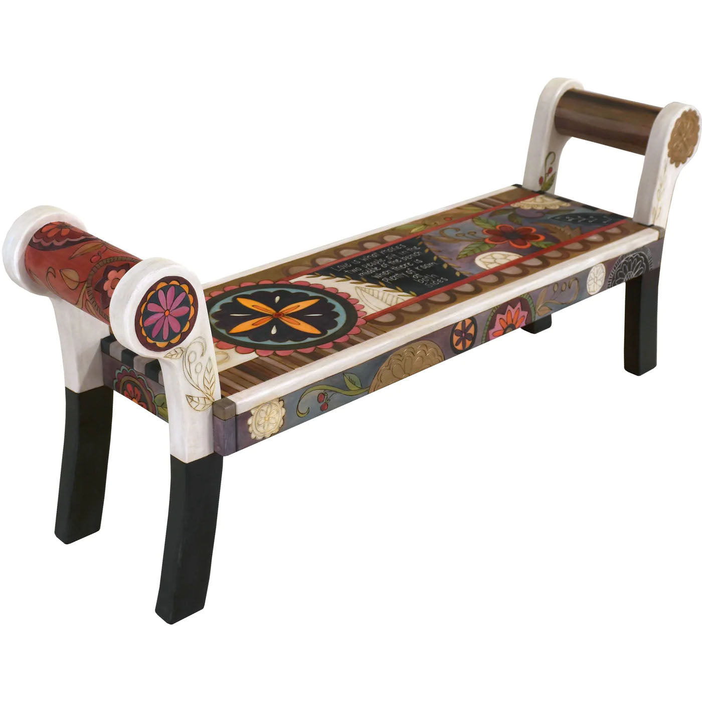 Rolled Arm Bench-Sit in the Middle