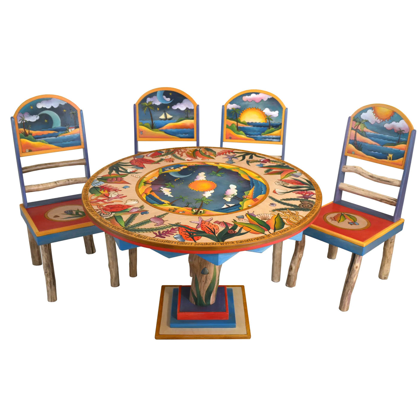 Dining Table & Four Chairs - Tropical