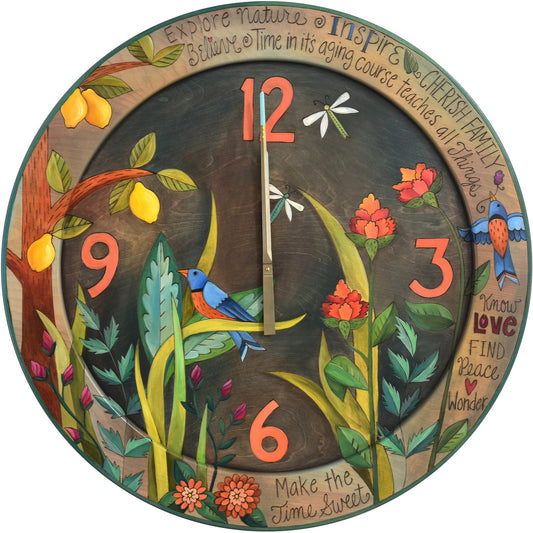Lg. Round Wall Clock-Time Teaches
