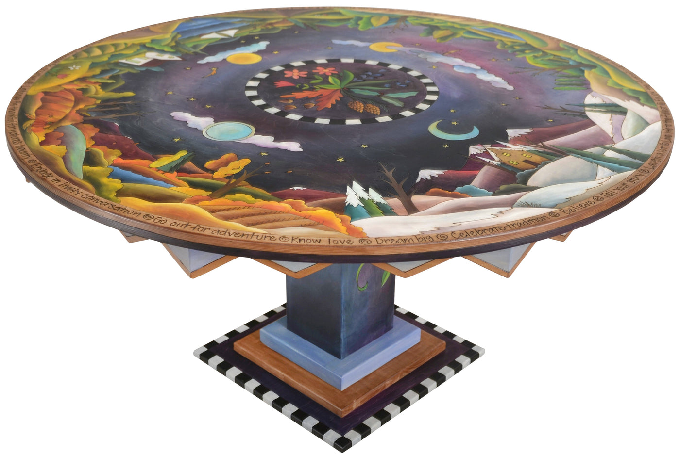 Dining Table-72" Round-Four Seasons