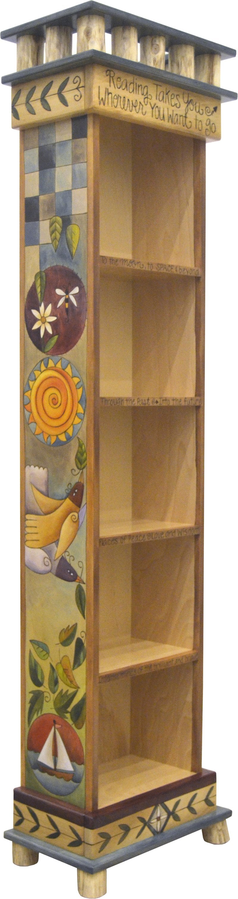 Tall Bookcase-Reading Takes You