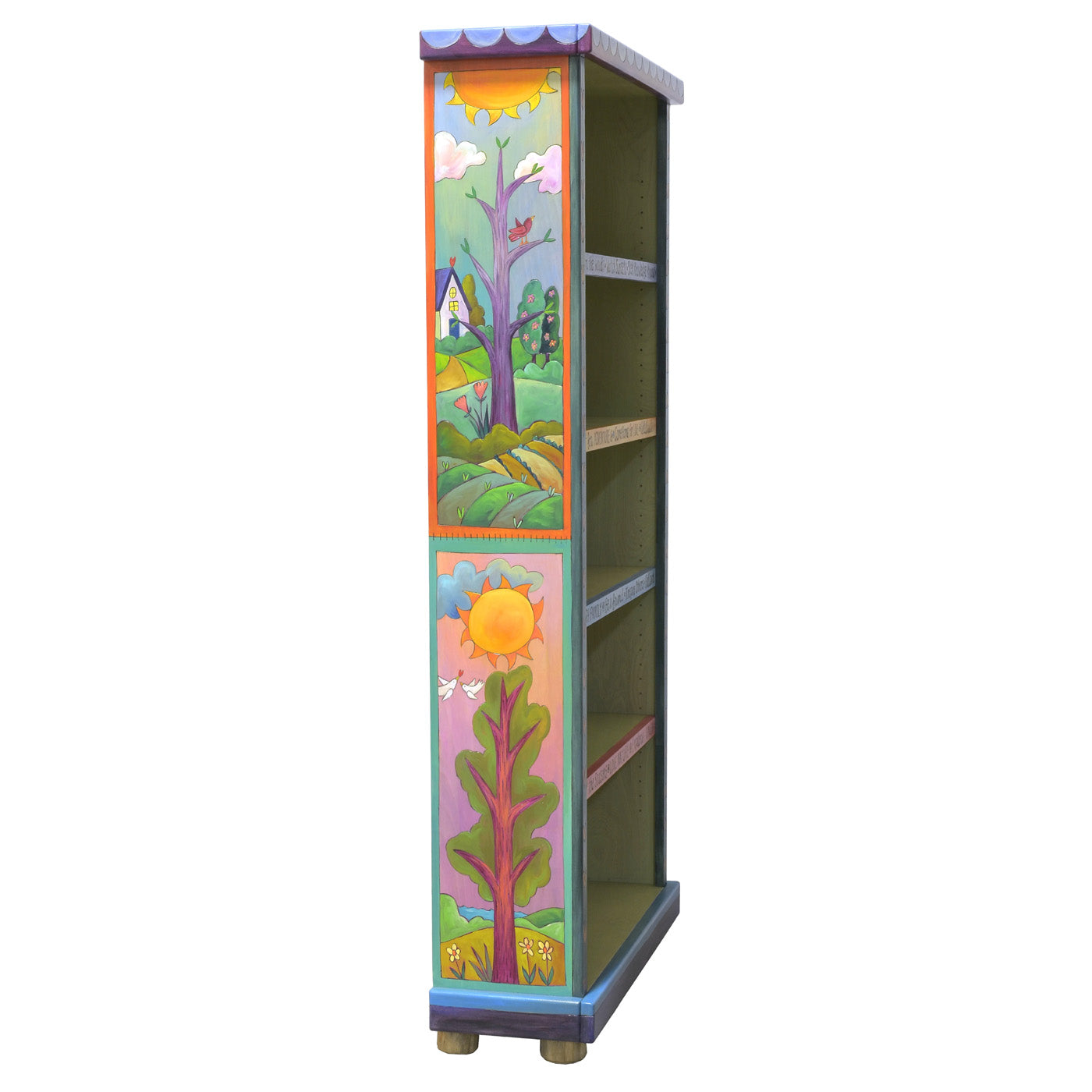 Tall Wide Bookcase-Four Seasons