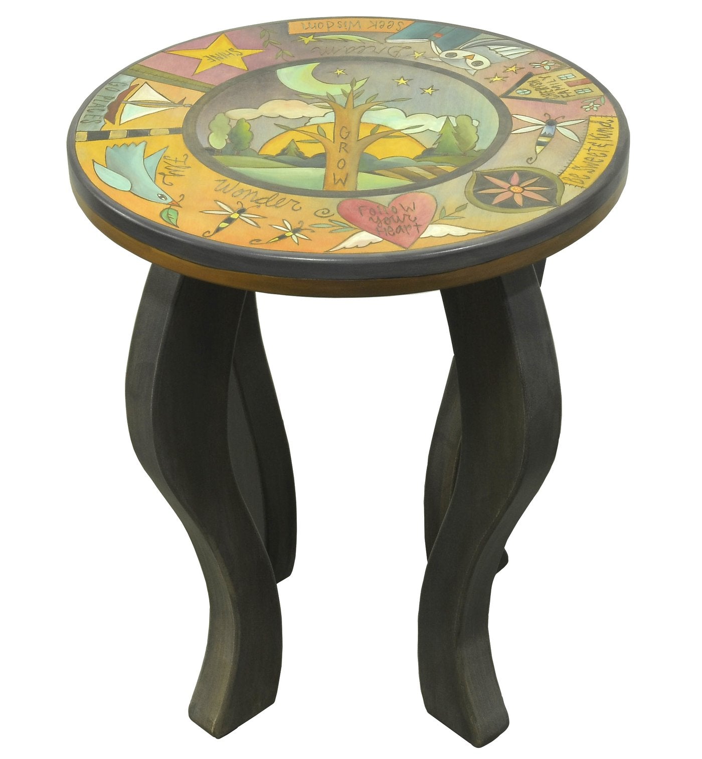 Round End Table-Grow