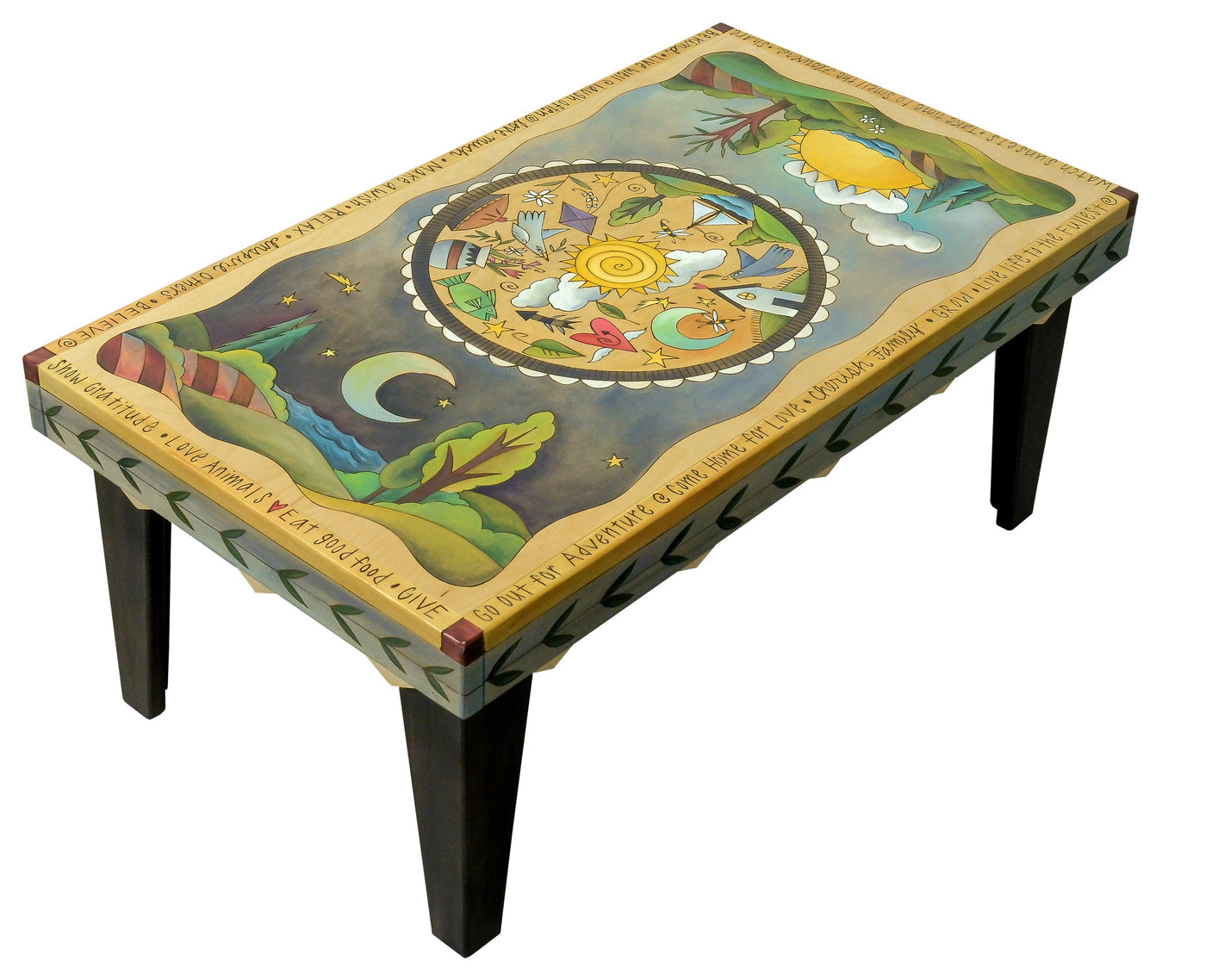 Rectangular Coffee Table-Landscape & Icons