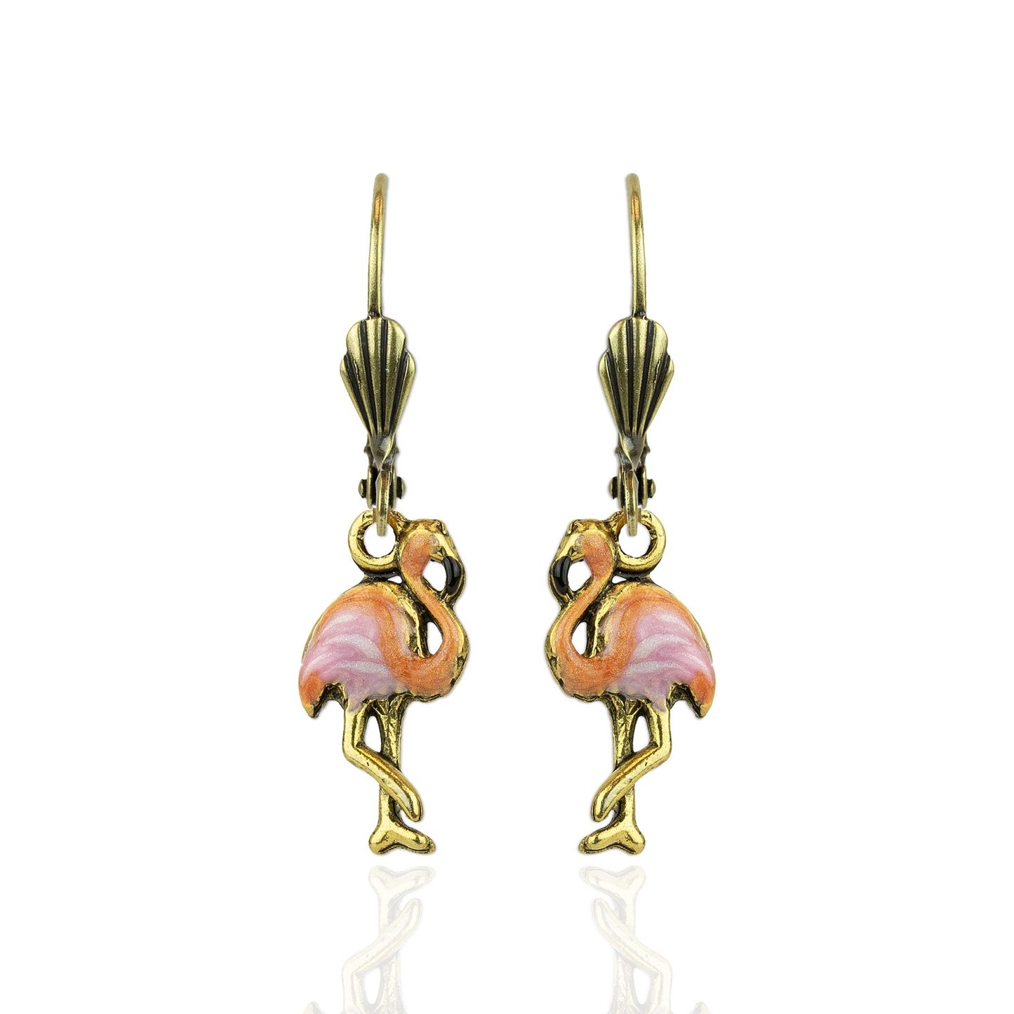 Flamingo Charm Earrings
