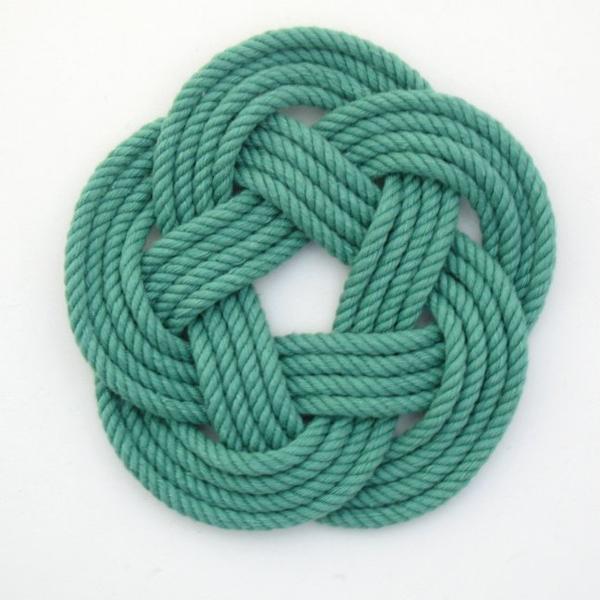 Sailors Knot Coasters-Green
