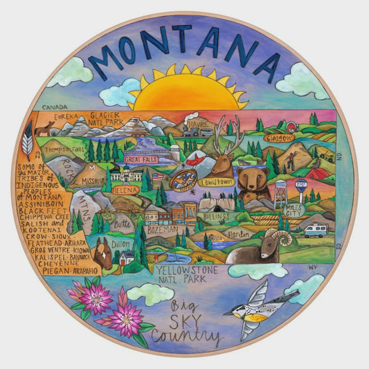 Lazy Susan-Montana, The Last Best State (Printed)