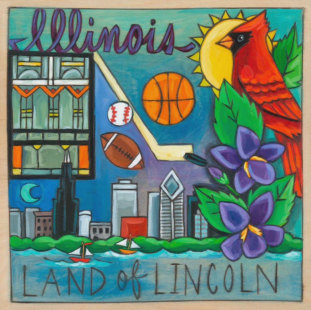 Illinois Plaque-Land of Lincoln