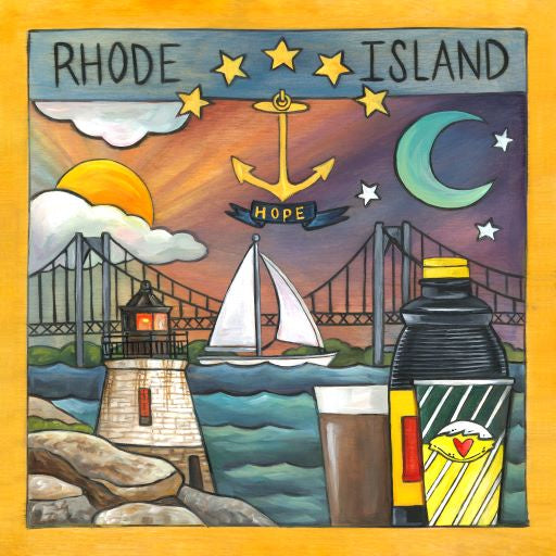Rhode Island Plaque-Little Rhody