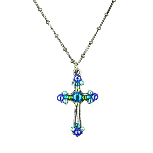 Delilah Crystal Cross Necklace