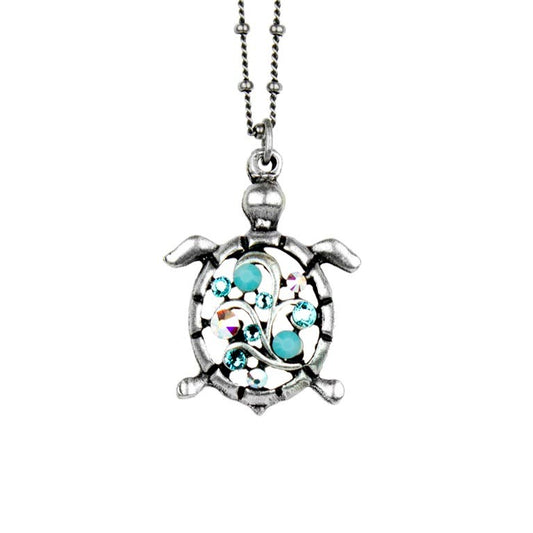 Crystal Turtle Necklace