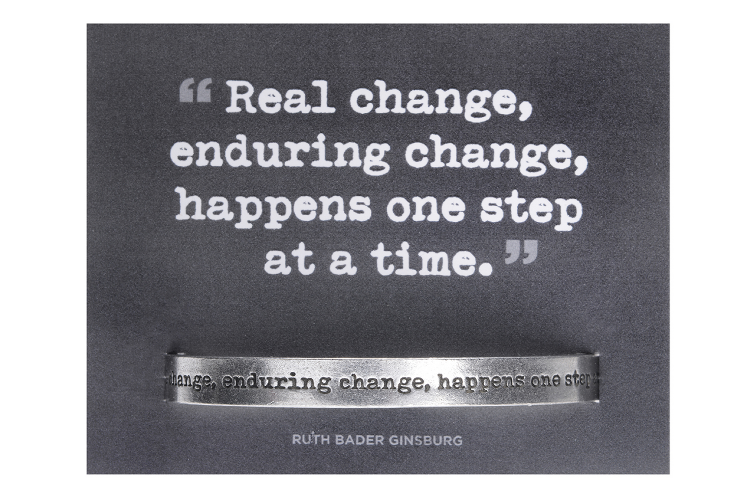 Cuff Bracelet-Real Change Enduring