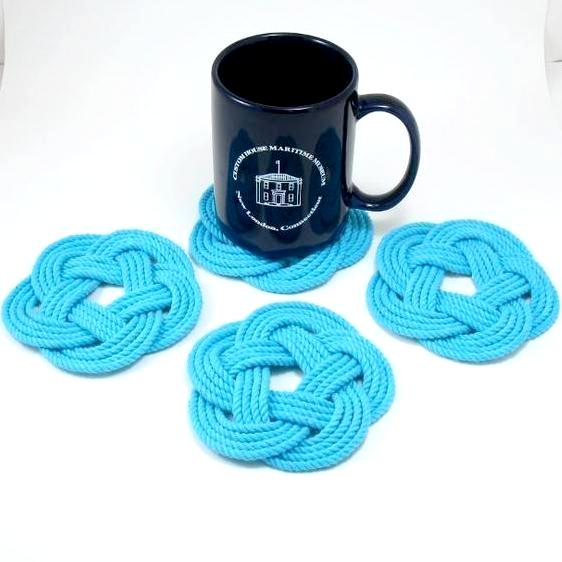 Sailors Knot Coasters-Turquoise