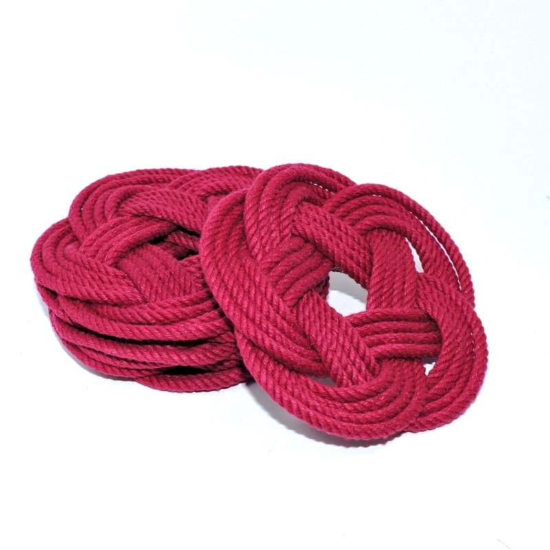 Sailor Knot Coasters-Red
