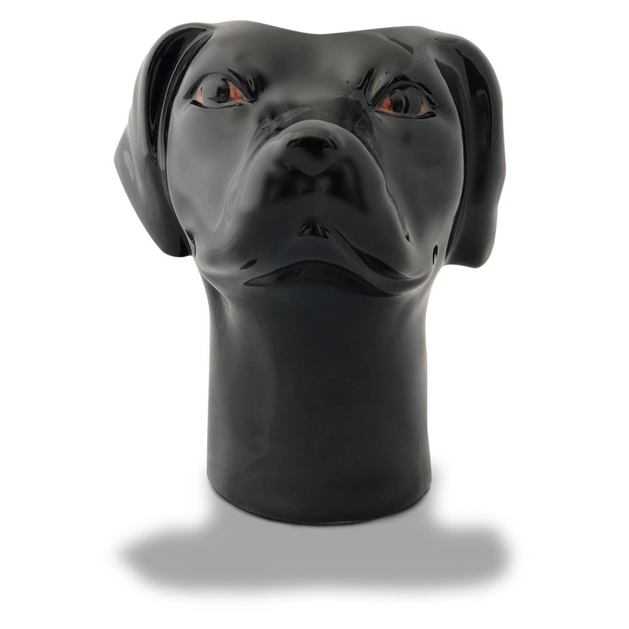 Black Labrador Vase