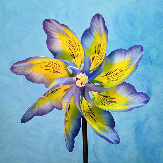 Blue Flower Pinwheel