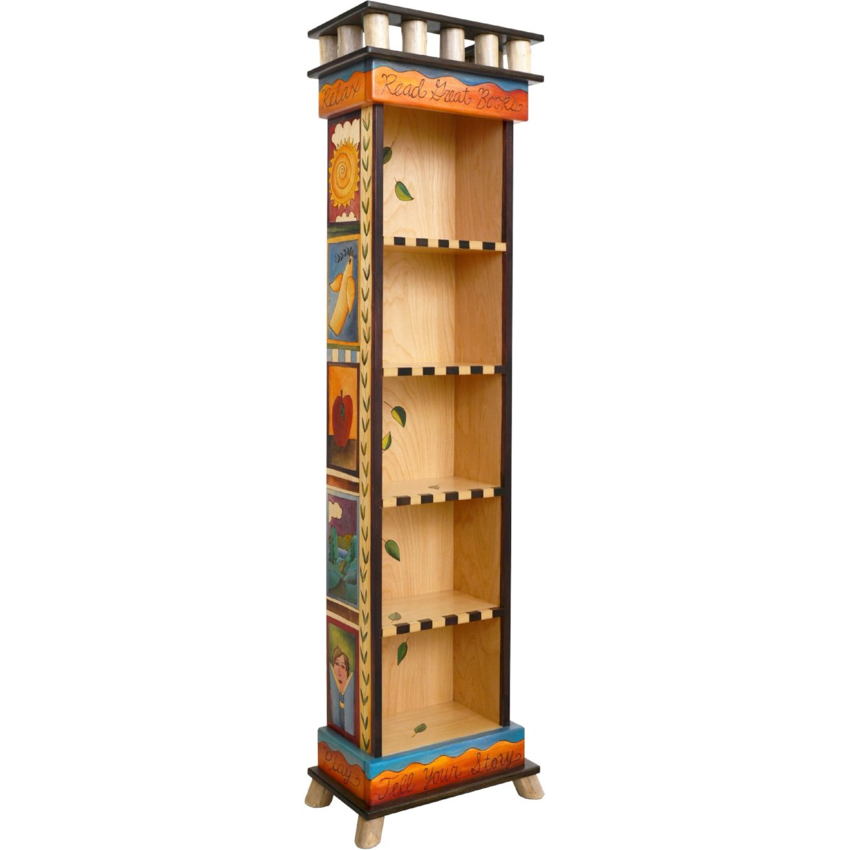 Tall Bookcase-Icon Blocks