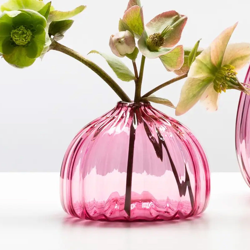 Little Buddies Glass Vases-Ruby