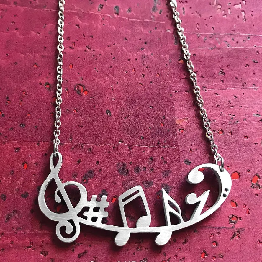 Music Symbols Necklace