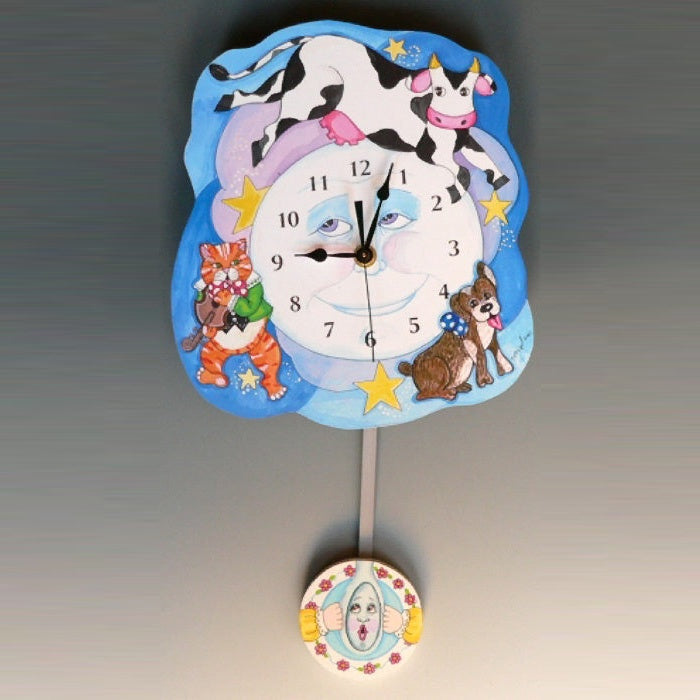 Cow Jumps Over the Moon Clock