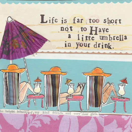 Cocktail Napkins-Umbrella in Drink