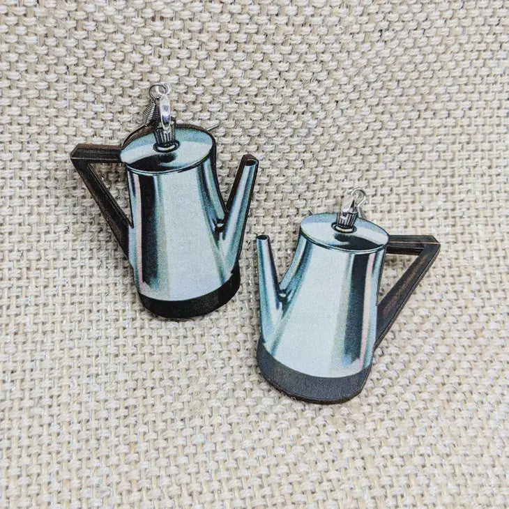 Coffee Pot Earrings
