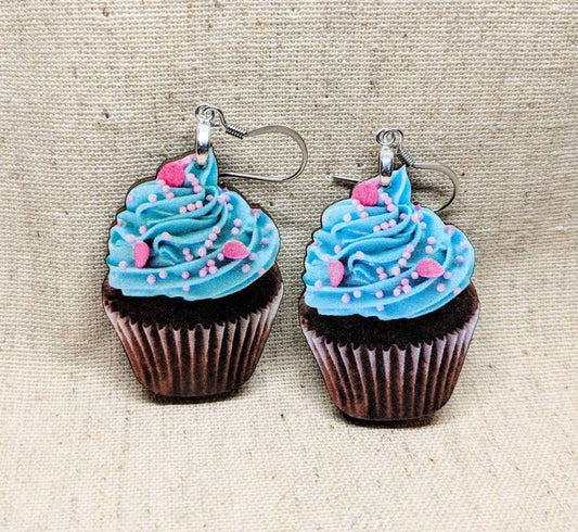 Chocolate Cupcake Earrings