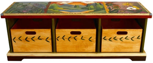 Storage Bench with Wood Boxes | Sticks Furniture | Sarah Grant | Random ...