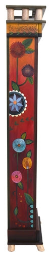Tall Bookcase-Contemporary Floral