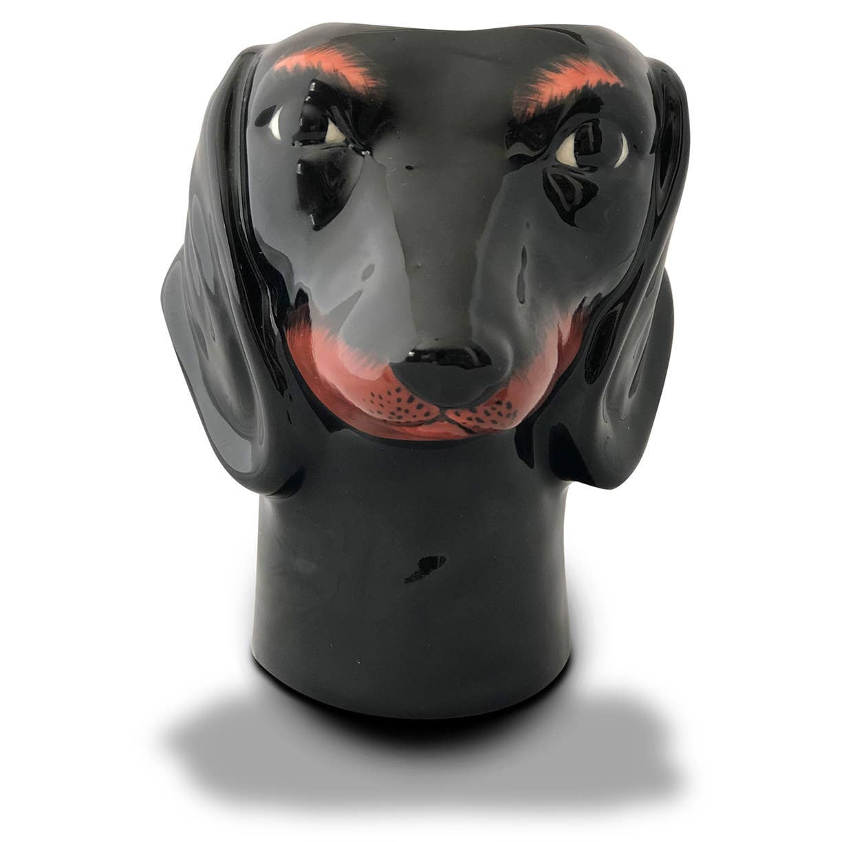 Dachshund Vase, Black