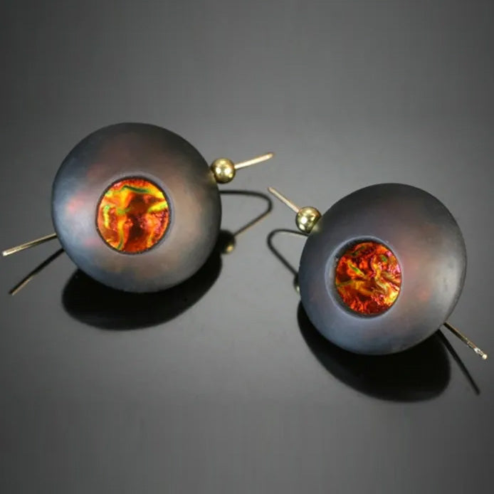 Lava Orb Earrings