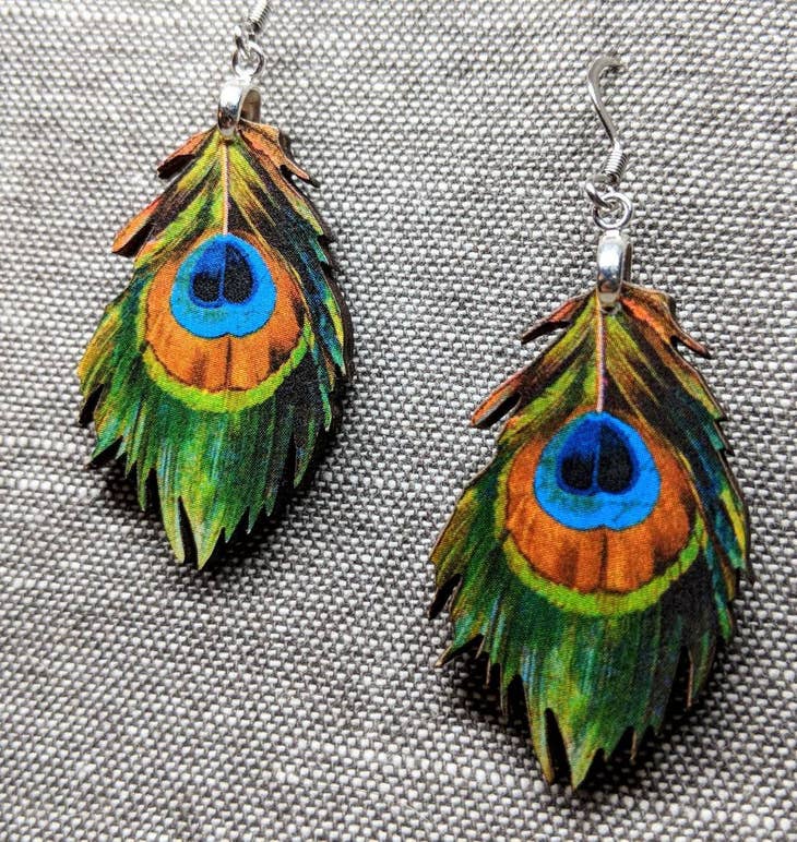Peacock Feathers Earrings