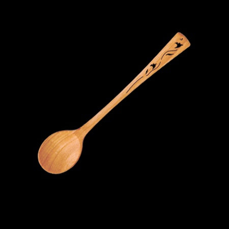 Wood Spoon 6"-Flower