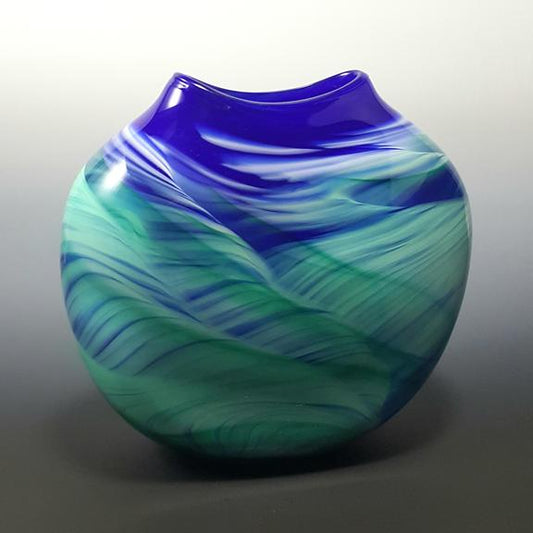 Medallion Vase-Blue/Green