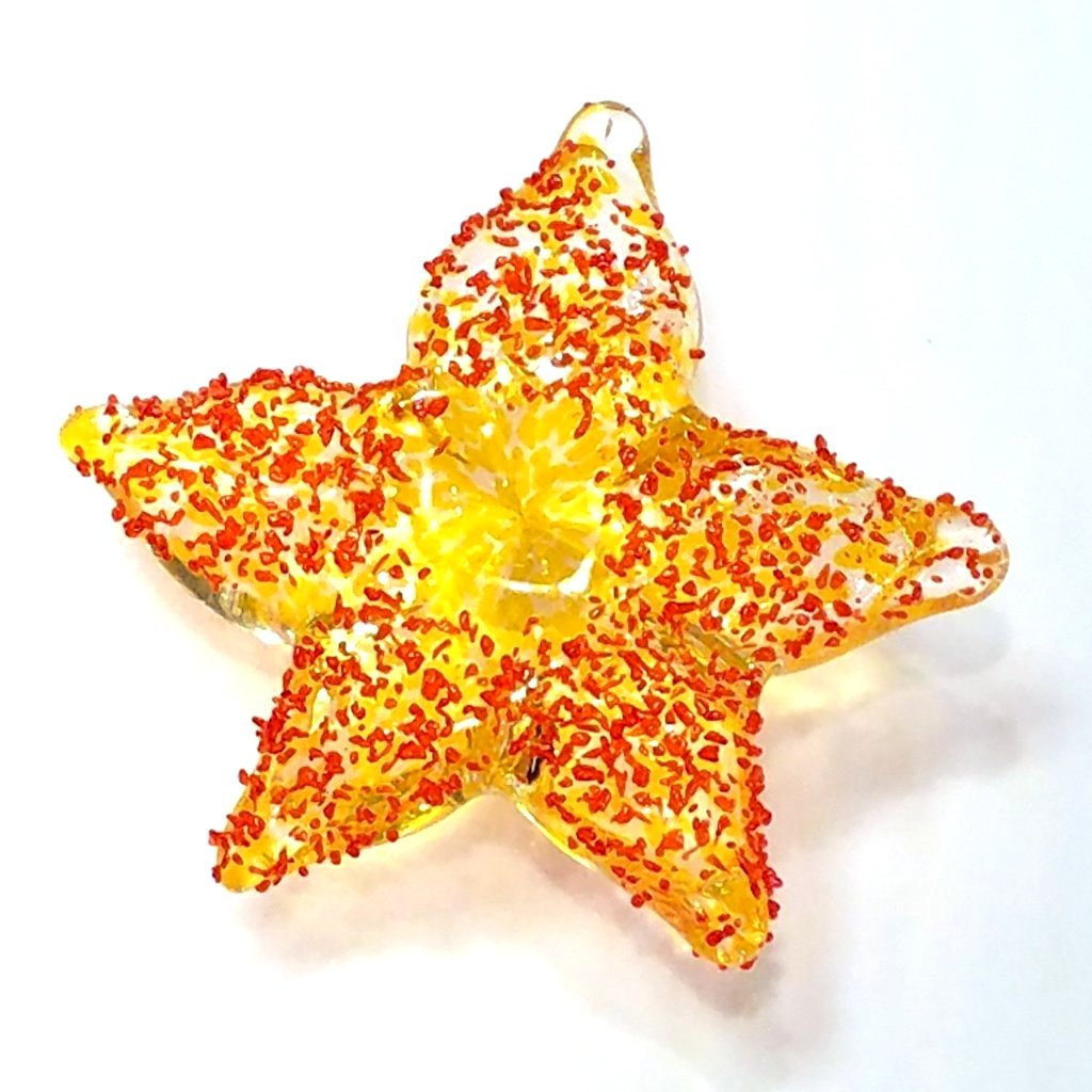 Baby Glass Starfish-Orange