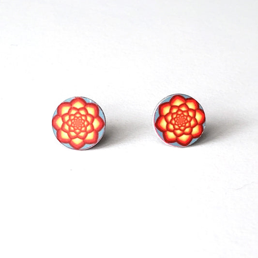 Mandala Stud Earrings