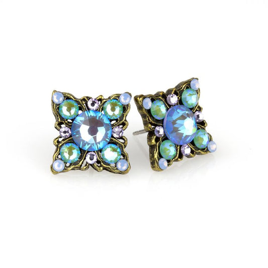 Spring Blue Crystal Earrings
