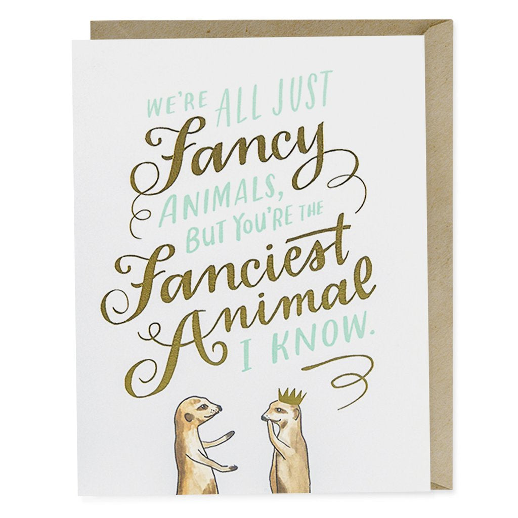 Card-Fancy Animals