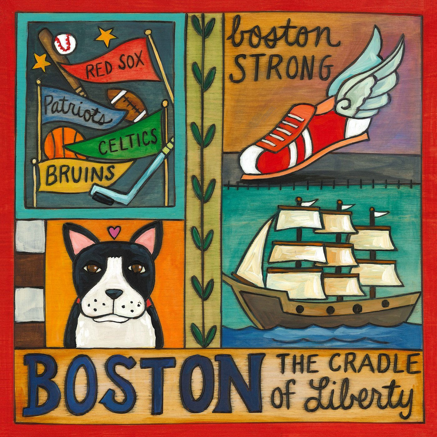 Boston Plaque-Beantown, USA!