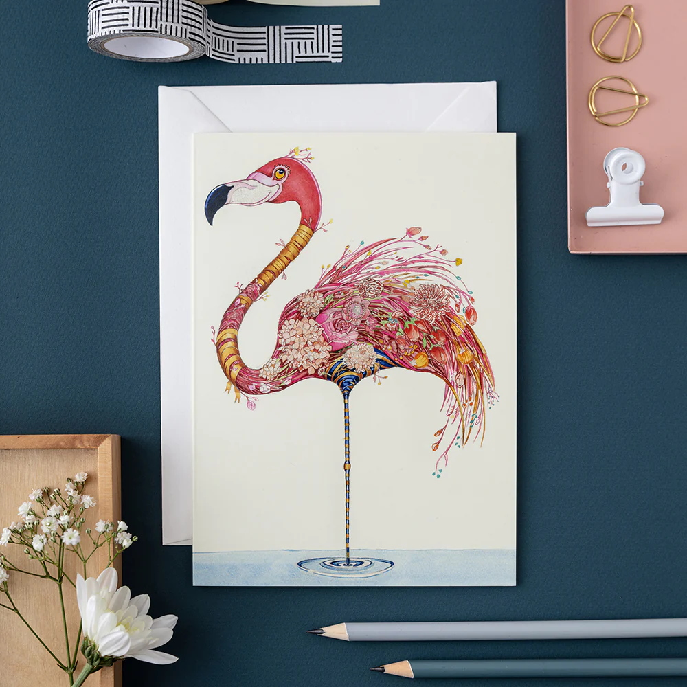 Card-Flamingo