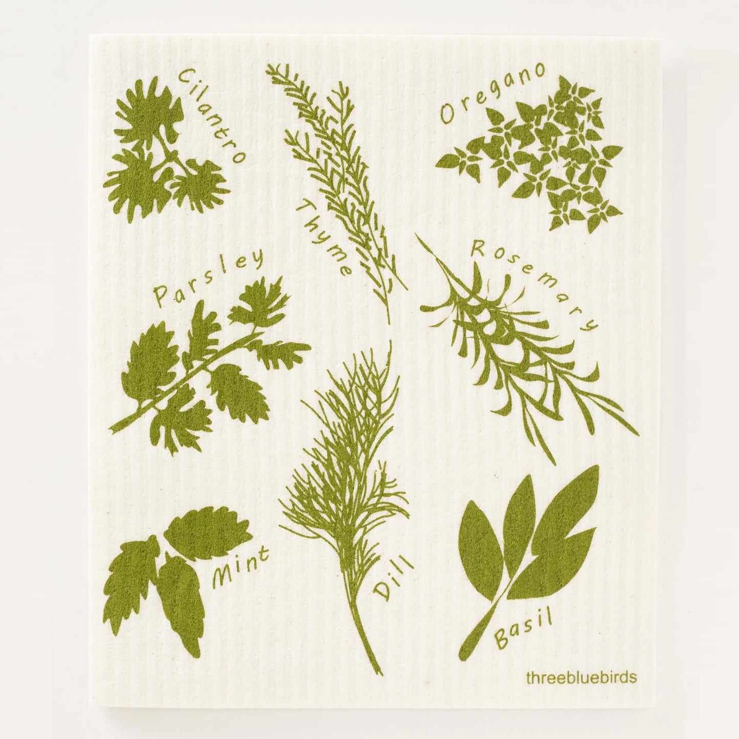 Swedish Dishcloth-Herbs