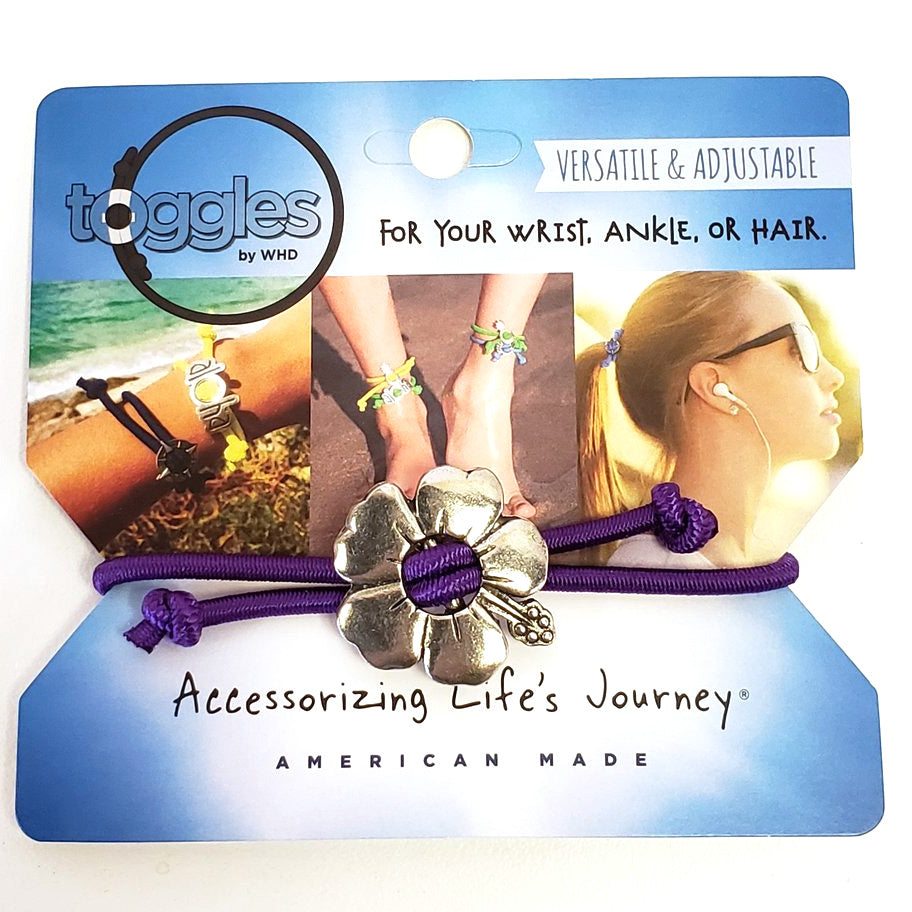Toggle Bracelet-Hibiscus