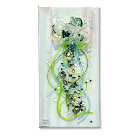 Jellyfish Glass Wall Art-Sm