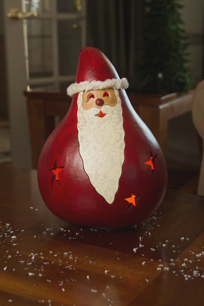 Santa Gourd Lamp-Large