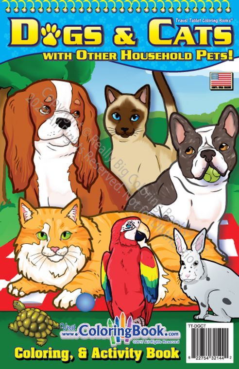 Coloring Book-Dogs & Cats