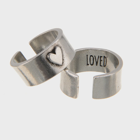 Heart Adjustable Ring-Loved Heart