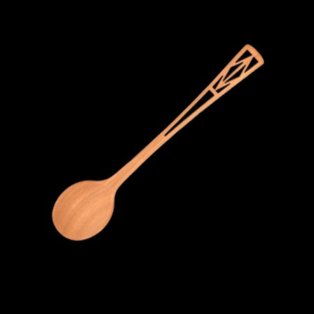 Wood Spoon 6"-K2