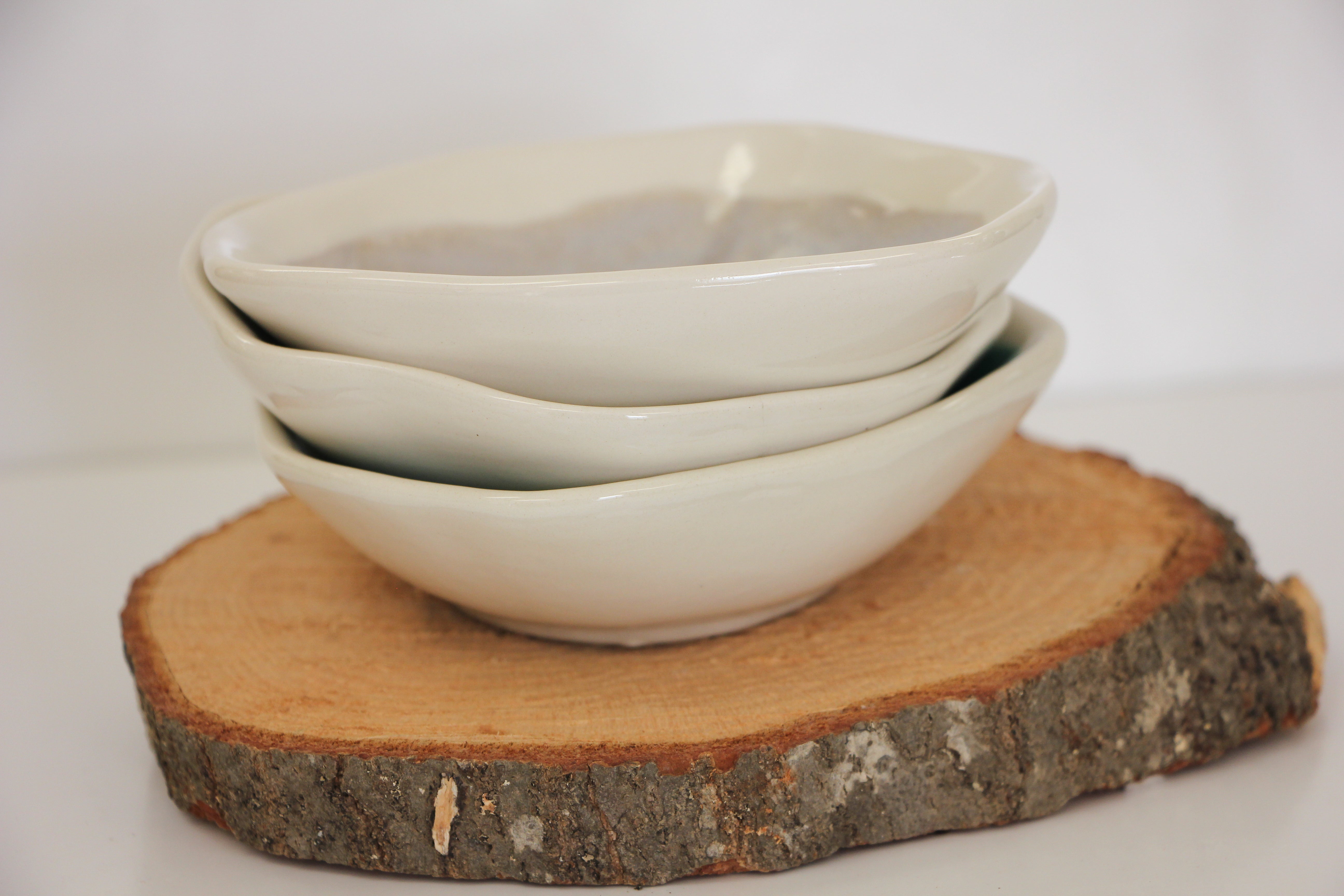 Organic Edge Ceramic Candy Dish